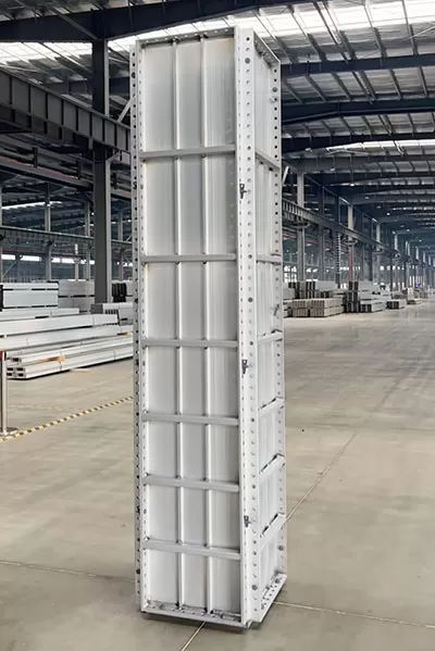 Construcción de columnas cuadradas